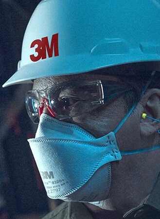 3M Disposable Respirator worn while at construction site