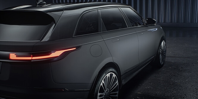 Dark grey 3m protection wrap film on a car
