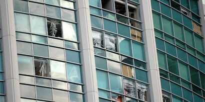 tall skyscraper with 3M window film

