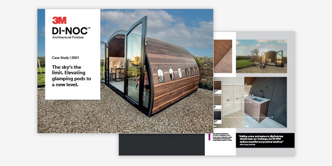 SkyPods, Yorkshire architectural case study using 3M™ DI-NOC™ Architectural Finishes