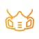 Reusable Respirator Orange Icon