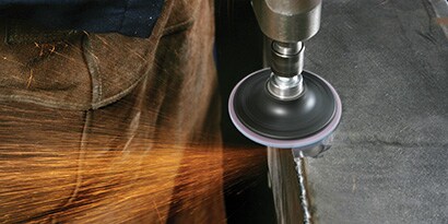 A close-up of a grinder
