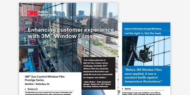 Markthal, Rotterdam, NL glass finish design project using 3M™ Sun Control Window Film Prestige Series