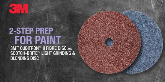 3M™ Cubitron™ II Fibre Disc removing a weld
