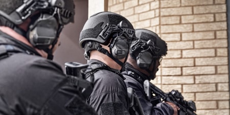 3M Peltor tmas law enforcement swat group in police PPE ensure hearing protectors are properly selected fit adjusted

