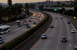 highway with cars on it