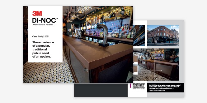 Ned Ludd Public House, UK: 3M™ DI-NOC™ Architectural Finishes