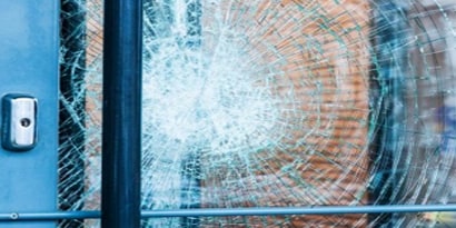 3M™ window film helps increase safety
