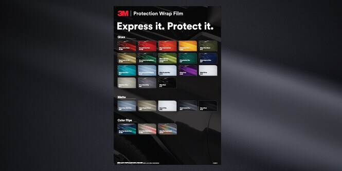 Protection wrap film colour poster