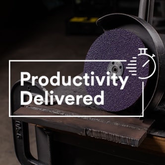 productivity delivered wordmark on color background
